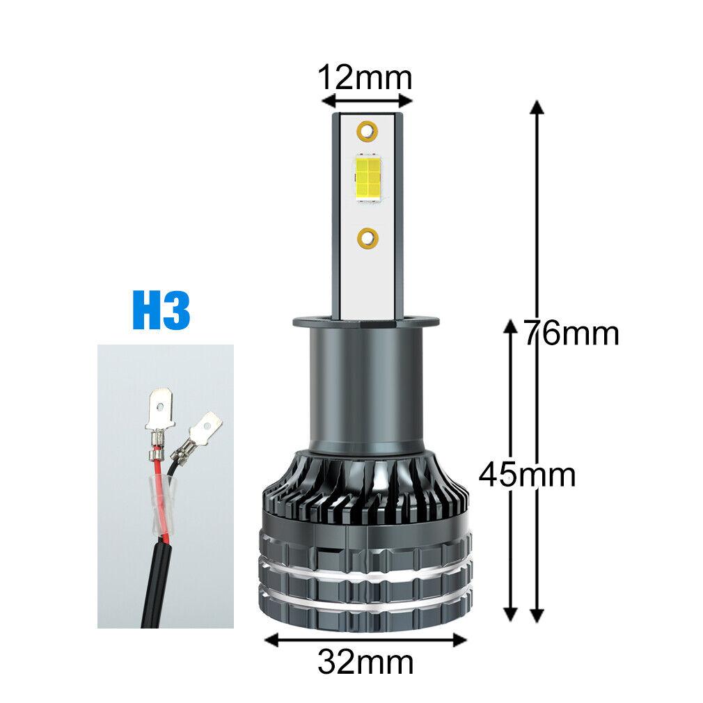 2 шт. H4 светодиодные фары H11 Canbus 20000Lm 6000K 4300K ​​3000K 3 меняющие цвет передние лампы H8 9005 HB3 9006 HB4 9012 Hir2 H27 880 881 автомобильные противотуманные фары