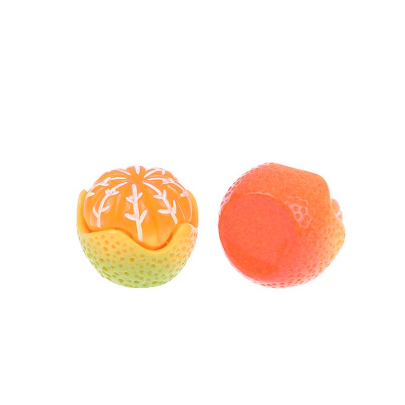10Pcs Resin Mixed Artificial Orange Fruits Miniature Doll House Accessories