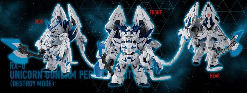 FW GUNDAM CONVERGE CORE Unicorn Gundam Perfectibility Mobile Suit Gundam UC (Режим уничтожения)