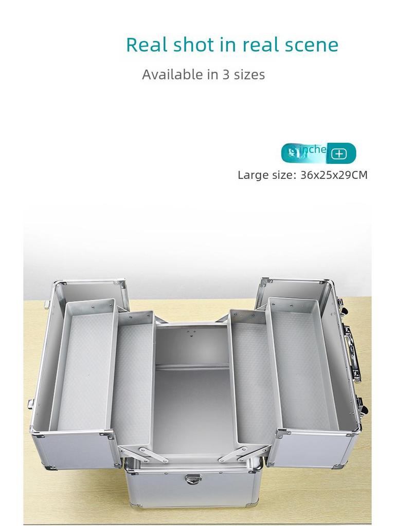 Большая многослойная аптечка с двойным открыванием — большая вместимость для семейного использования
