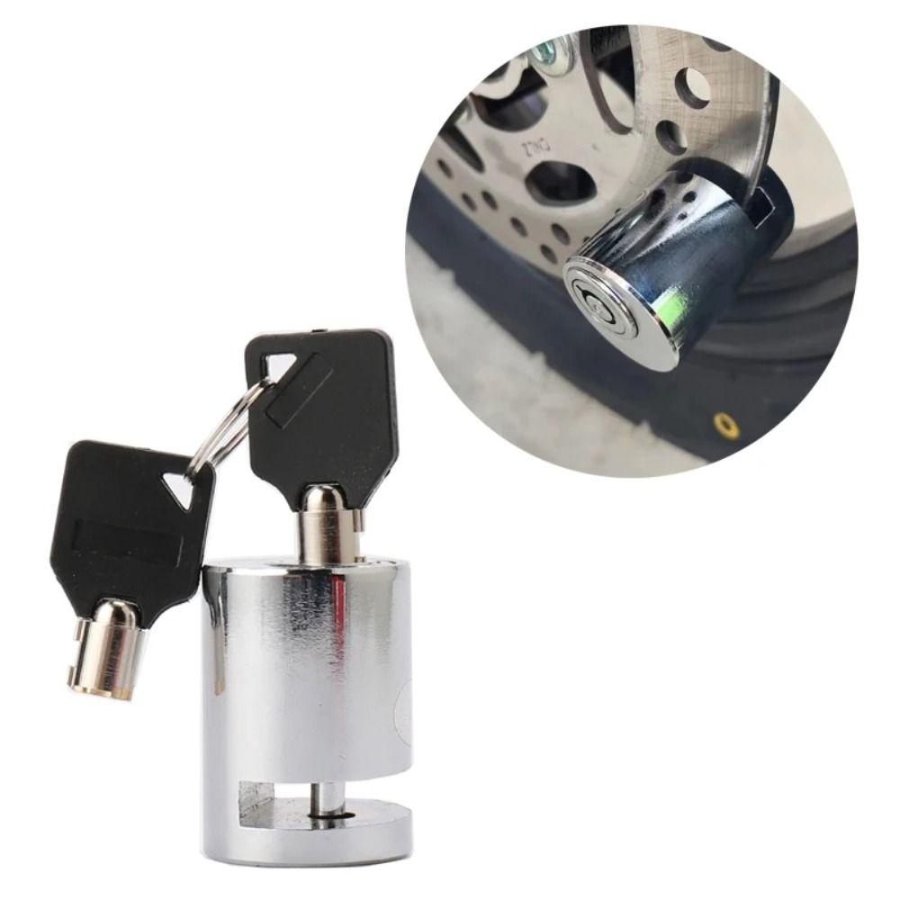 Waterproof Anti-theft Wheel Lock Anti Prying Portable Disk Locks  For Bicycle Scooter Motorcycle