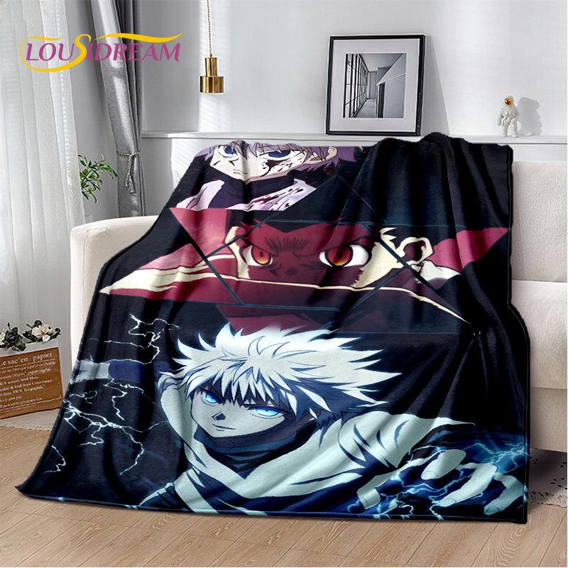 HxH аниме Hunter×Hunter Мягкое плюшевое одеяло с героями мультфильмов, фланелевое одеяло, одеяло для гостиной, спальни, кровати, дивана, чехол для пикника