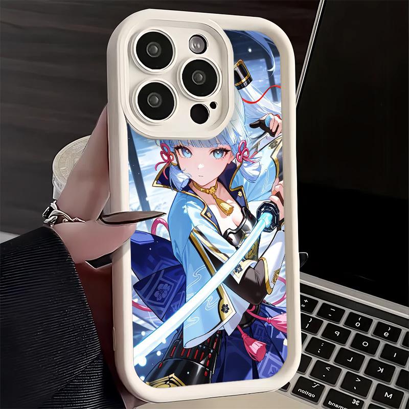 Genshin Impact Kamisato A-Ayaka Phone Case for iPhone 16 17 Air 16E 15 Pro Max 14 Plus 13 12 Mini Capa Soft Shell Silicone Funda
