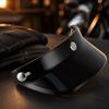 3 Snap Helmet Sun Shade Wind Resistant Helmet Peak Visor  For 3/4 Open Face Helmets