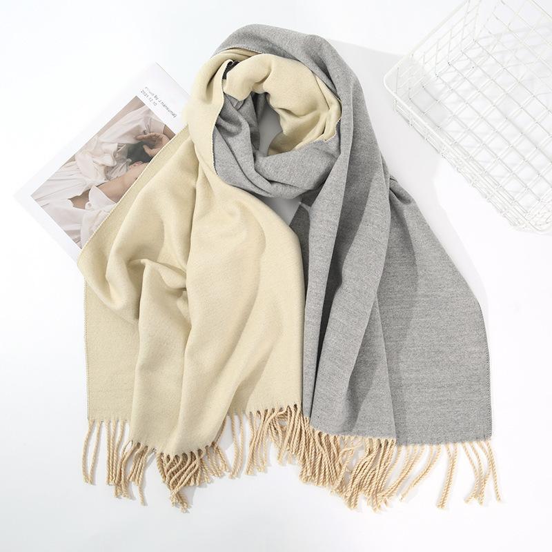 Womens Thick Cashmere Scarf Large Pashmina Shawls and Wraps Light Blanket Scarf for Evening Dress Warm Daily Travel Office