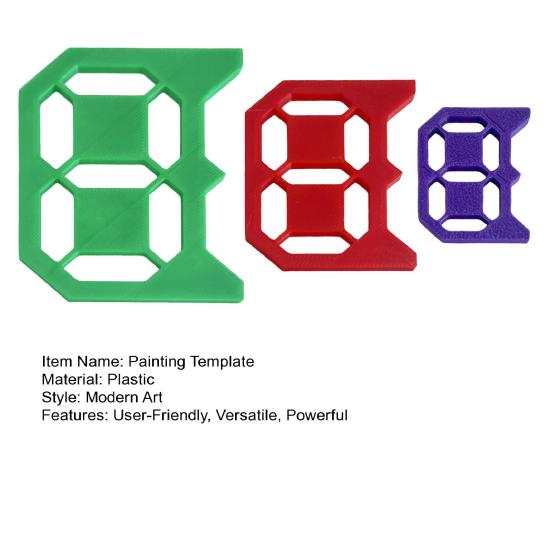 Набор шаблонов для цифровой живописи Пластиковый трафарет с цифрами для художников, для DIY-поделок и домашнего декора Универсальные инструменты для рисования