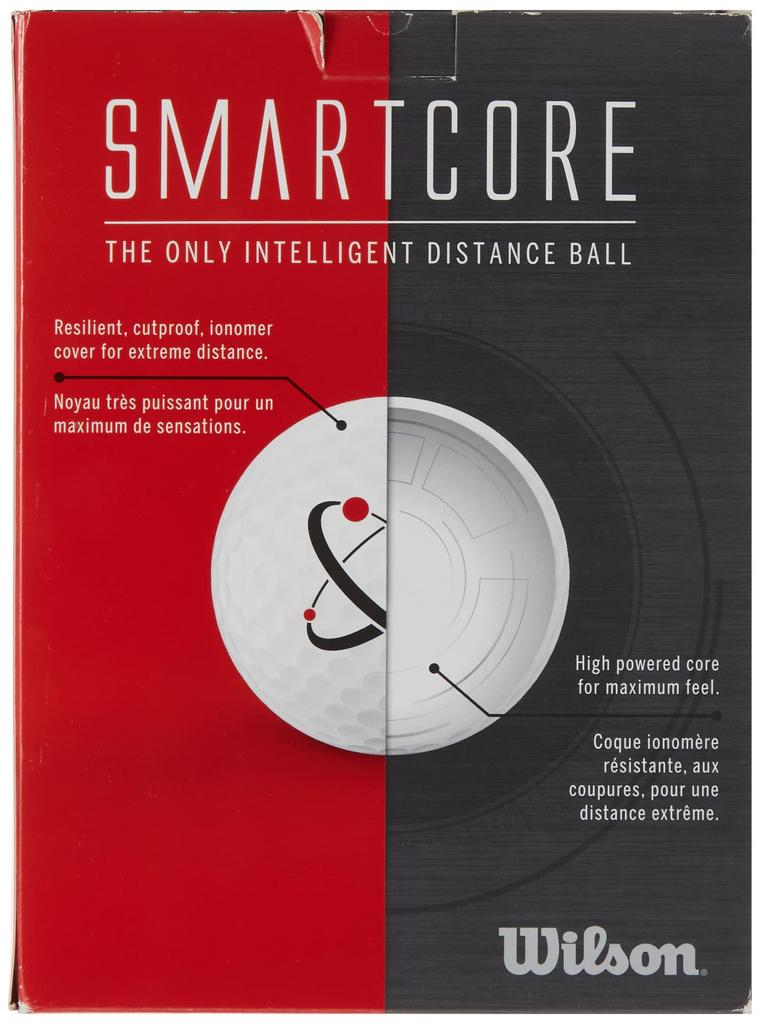 Wilson Мячи для гольфа Smart Core, набор из 24 штук, белый цвет