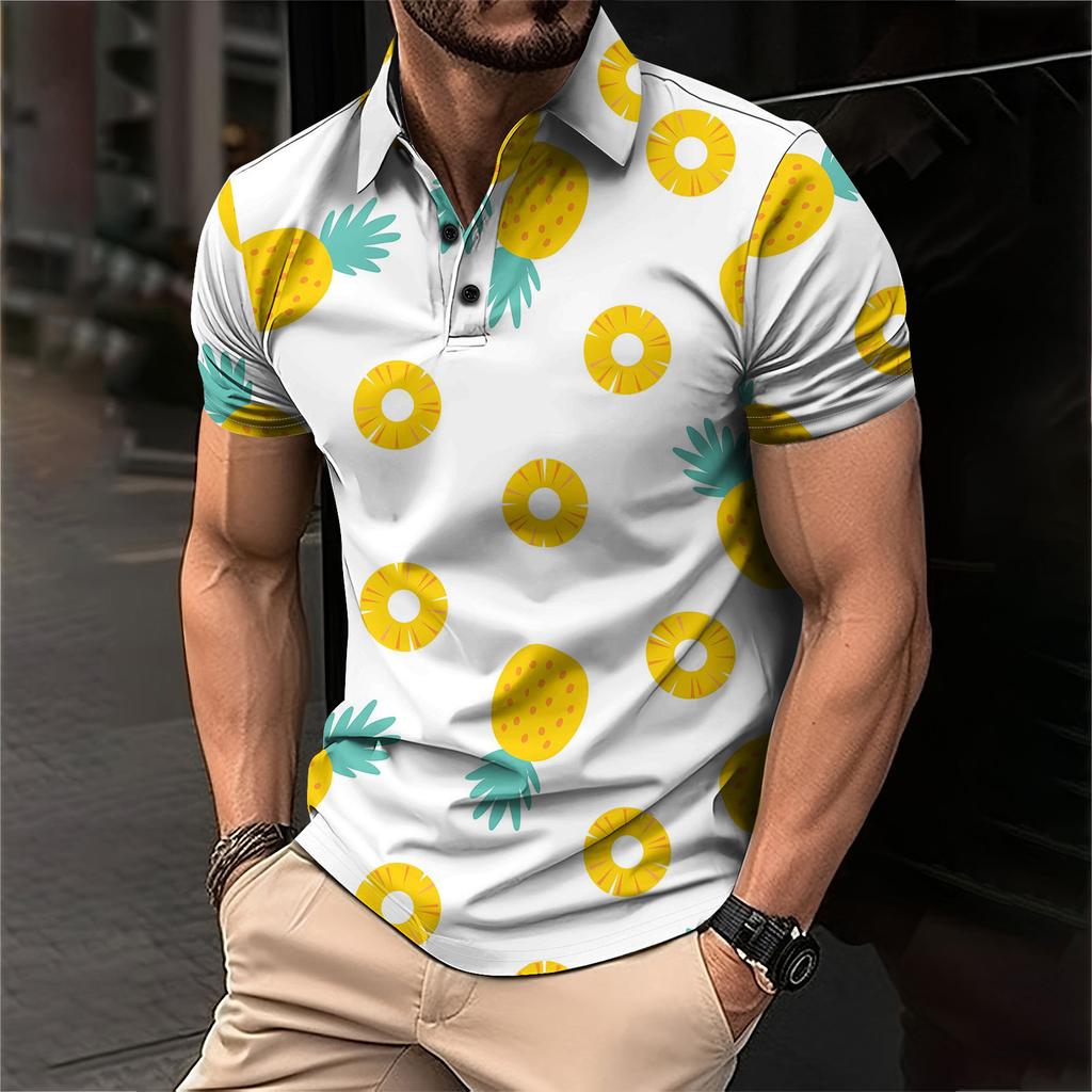 Мужская летняя дышащая рубашка с короткими рукавами и культурой отдыха