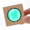 25 Pieces Wooden Blocks with Crystals Faceted Toy Rainbow Luminous Table,