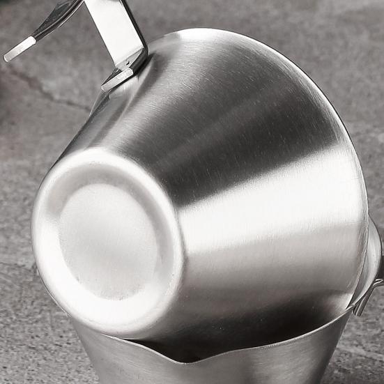 Мерная чашка для эспрессо из нержавеющей стали, 100 мл, двойная чашка для дозирования кофейных зерен, молоко
