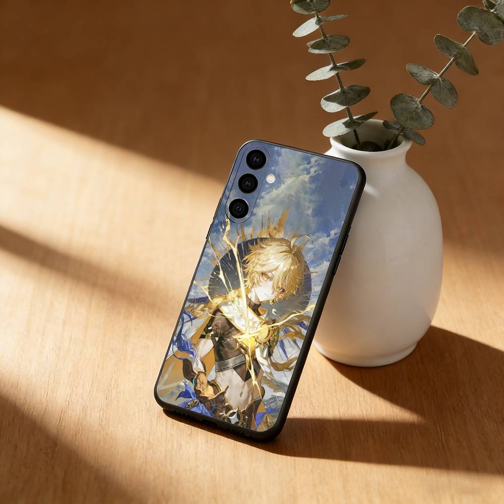 A-AetherS wallpaper Phone Case For Samsung GalaxyA13,21s,22,31,32,52,53,71,72,73,Soft Black Cover