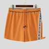 INCERUN Men Elastic Waist Cutout Patchwork Casual Sport Shorts Hot Pants