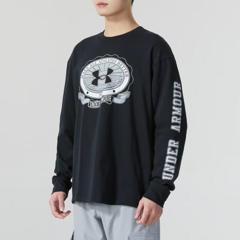 Under Armour Удобная Толстовка для Фитнеса на Открытом Воздухе, для Бега, Тренировок и Отдыха, Мужские толстовки, Черный 1390251-001