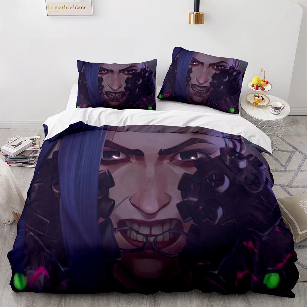Fashion 3d Print Game League of Legends Bedding Set Single Twin Full Queen King Size Bed Set Adult Kid Bedroom Duvet Cover Sets