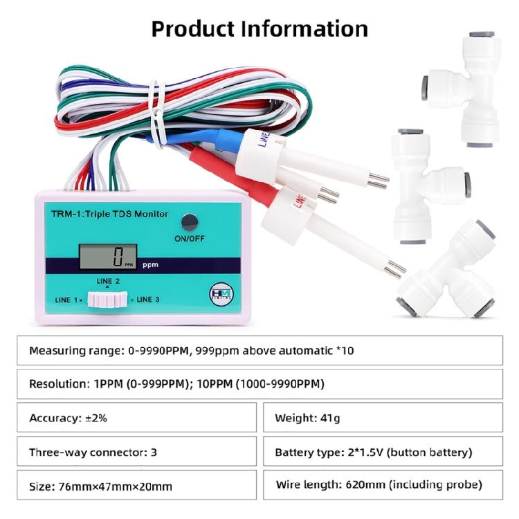 Convenient Tester Water Quality Tester TDS PPM Meter ABS for Home & Travel Use