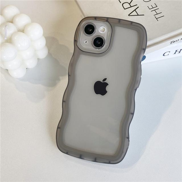 Прозрачный милый волнистый чехол для Iphone 11 13 12 Pro Max Xs Xr X 7 8 Plus противоударный прозрачный мягкий силиконовый чехол