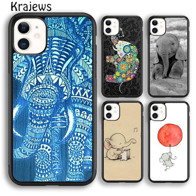 Colorful Retro Flower Elephant Phone Case Cover For iPhone 17 Air 16 15 14 plus 12 13 pro max coque Fundas