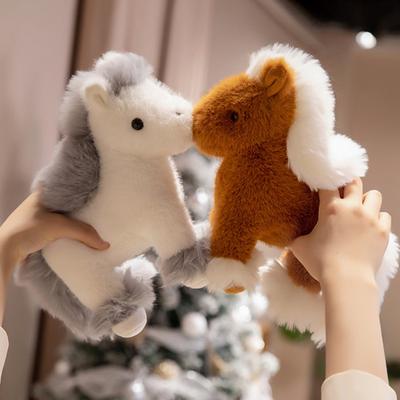 Плюшевая игрушка Yousheng Маленький пони Очаровательный жеребенок Мягкая реалистичная плюшевая лошадка Кукла Рождественские подарки на день рождения для детей, друзей, семьи