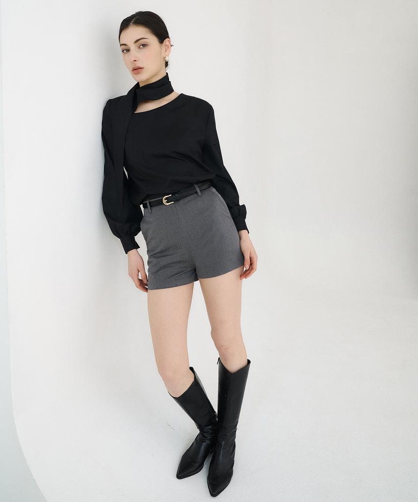 BIBYSEOB Basic Slim Shorts Charcoal [T51]