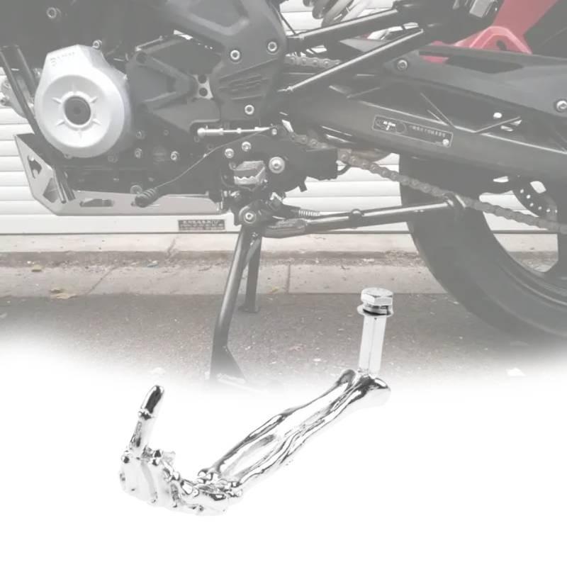Motorcycle Atv Adjustable Kickstand Foot Support Side Stand Parking Rack Holder