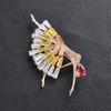 Blucome Quality Dancer Sahpe Fashion Brooches for Women Men Suit Dress Hijiab Pins