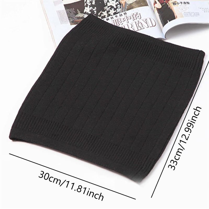Unisex Witner Warm Soft Velvet Waist Warmer Elastic Waist Band Binder Lumbar Support Protector Belt