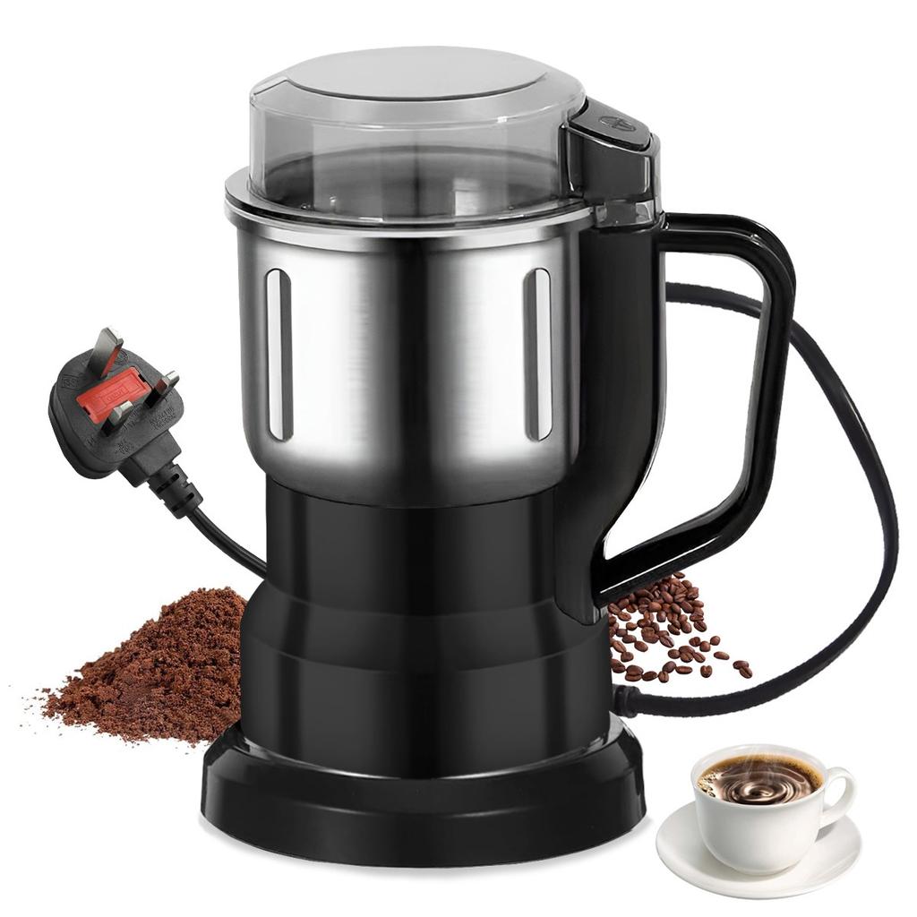 Electric Grinder Kitchen Grain Nut Bean Spice Mill 500ml Baby Food Processor 200W Multi-Function Home Coffee Grinder 4 Blades