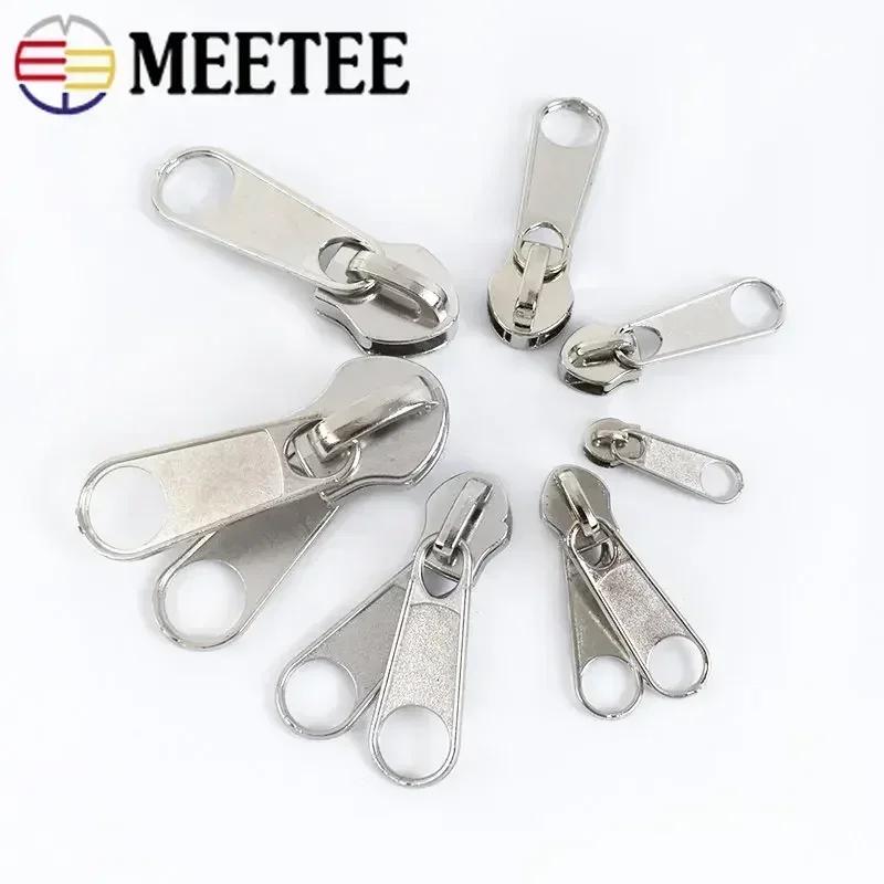 10-30 шт. Слайдер для молнии 3#, 5#, 8#, 10# для нейлоновой молнии, одинарный/двойной пуллер для молний, язычок, головка для молнии, аксессуар для шитья