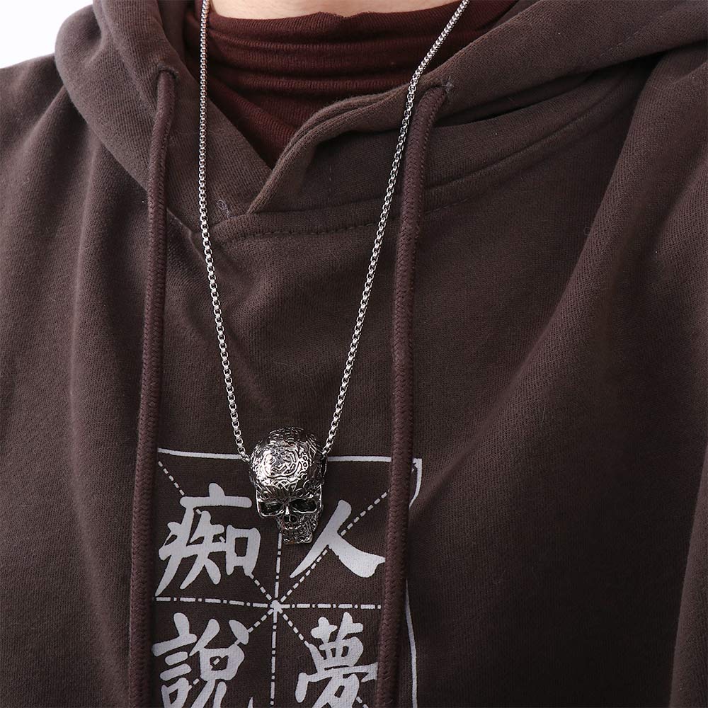 Ожерелье Простое ожерелье с черепом Мужские цепочки на шею Подвеска со скелетом Чокер Женские ювелирные изделия Аксессуары