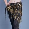 Sequin Tassel Belly Dance Triangle Scarf Waistband for Performance