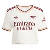 adidas Оригиналы Весна/Лето 25 Арсенал 25/26 Укороченная Третья Удобная Мягкая Влагоотводящая Футболка Короткий Рукав Женские топы JP4223