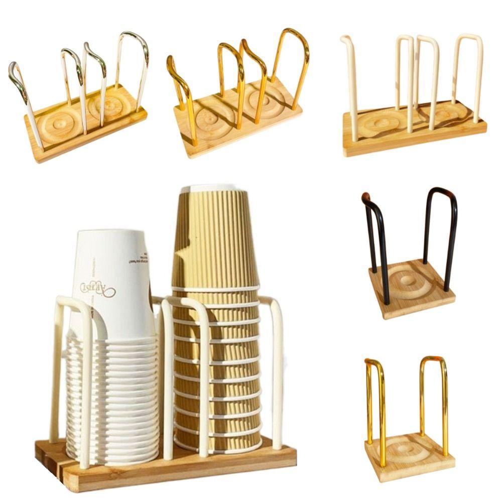 Nordic Style Disposable Cup Holder Multifunctional Paper Cups Picker Cup Storage Rack Desktop