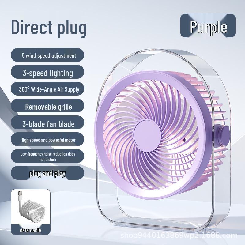 2026 Portable Wireless Mini Desktop Fan for Dorms and Offices