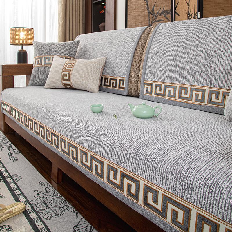 Sofa Cushion Four Seasons Universal Fabric Non-Slip Nordic Simple Modern Chenille New Chinese Seat Cushion Leather Sofa Cover Towel