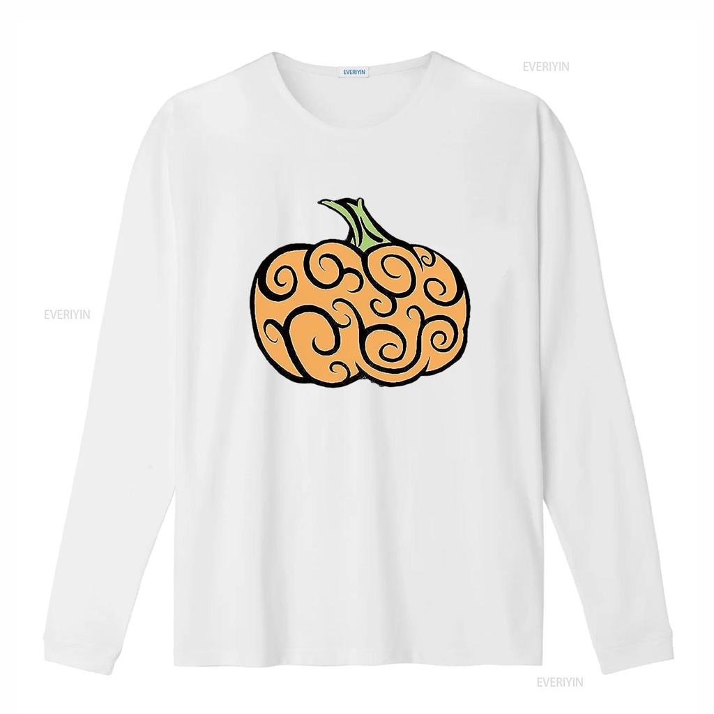 Halloween Pumpkin Swirl Design Women s Plus Size T Shirt Black 2X Large vintage Washed Stretched streetwear Comfortable