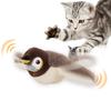 Flapping Wings Sparrow Cat Toys Chirping Bird Interactive Catnip Toy for Kitten Dogs Touch Activated Rechargeable Teaser Toy