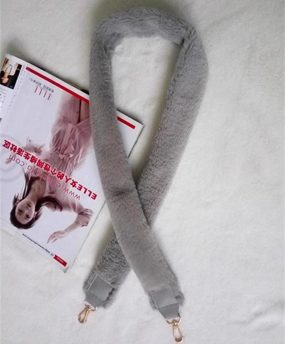 Женский плюшевый широкий меховой плечевой ремень для сумок - Универсальная замена для сумок через плечо и на одно плечо