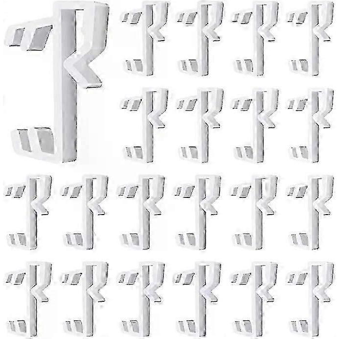 30 Pack Blind Valance Clips 1 Inch Vertical Blind Valance Clips White Hidden Plastic Clips for Blinds for Horizontal Blinds,zxl