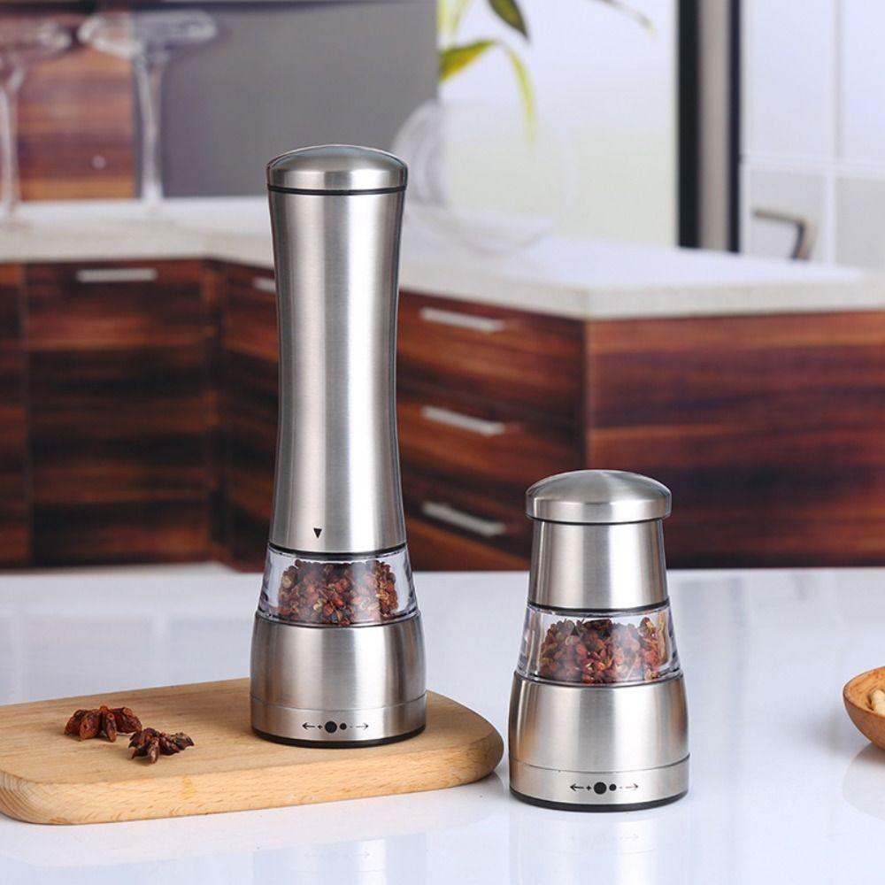 Stainless Steel Pepper Salt Grinder Manual Adjustable Coarseness Spice Mill Ceramic Grinding Core Pepper Grinding Machine