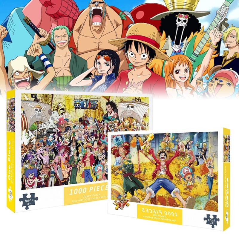 Бумажный пазл из 1000 деталей Коллекция Морской Пират Король, Миниатюрный Мультяшный Плоский Пазл