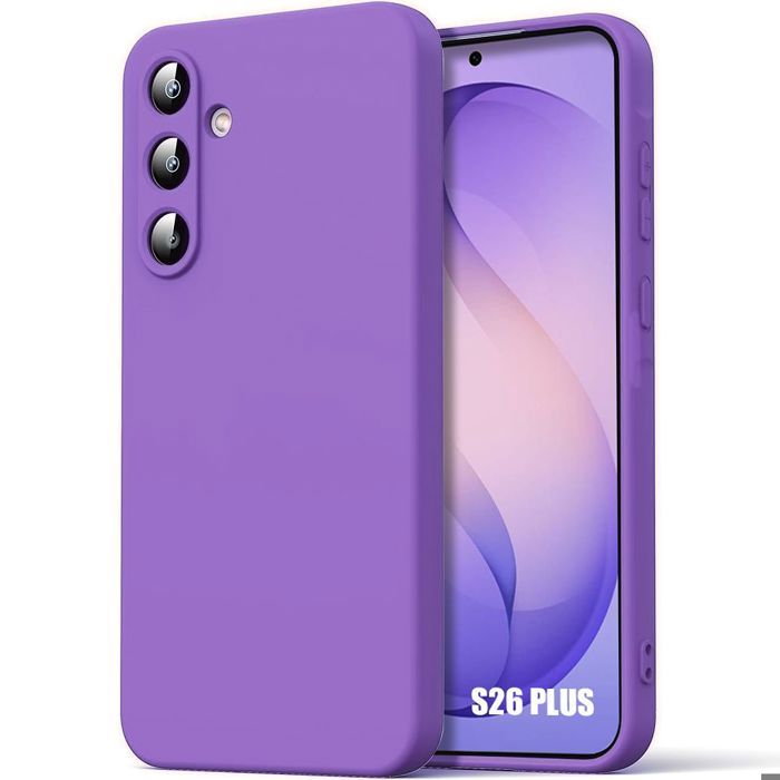 Coque Silicone - BOOLING - pour Samsung Galaxy S26 Plus - Protection Anti-Rayures Antichoc - Violet
