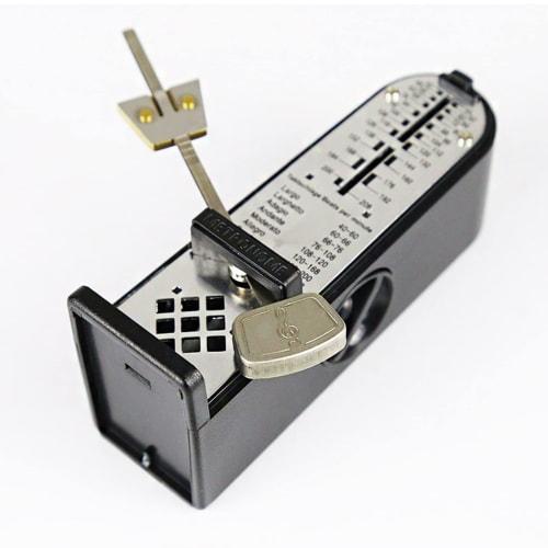 Metronome with Pendulum, 40-208 Beats Per Minute, Loud Sound, Shockproof, Portable, for Piano, Drums, Percussion, and Beginners, Red