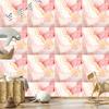 Wallpaper Ink coral, white, cream and peach 50x1000