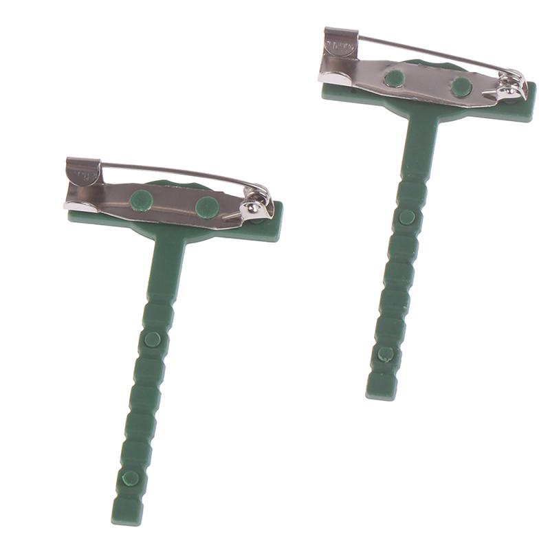 20Pcs Plastic Metal Brooches Unisex Shirt Collar Pins Fake Flower Brooch Pins