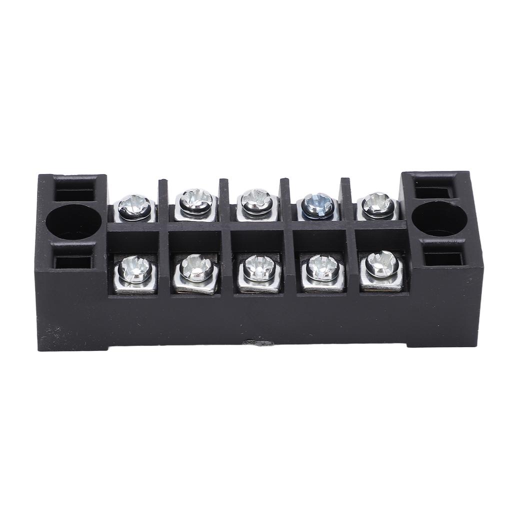 TB‑1505L Terminal Block 5 Positions 600V 15A Dual Row Screw Terminals Strip for Distribution Boxes Distribution Cabinets