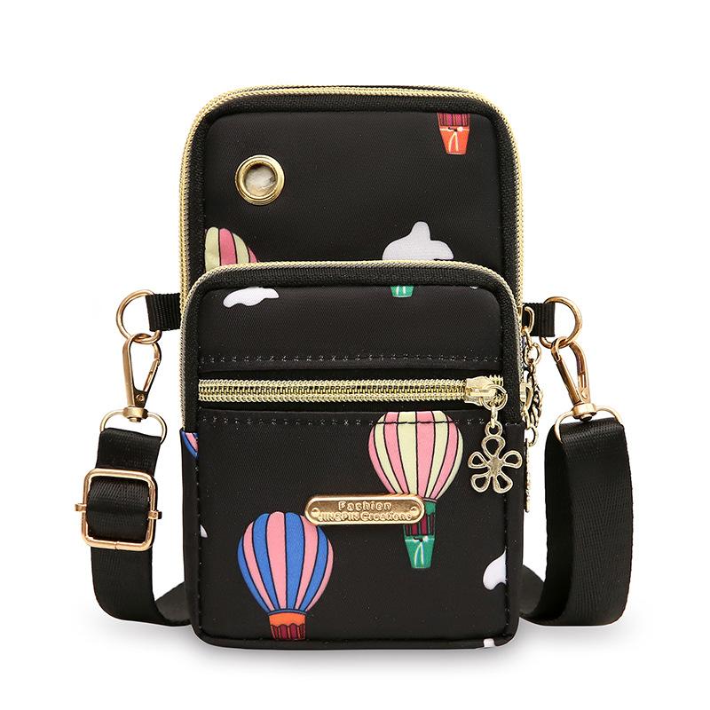 Новая сумка для мобильного телефона, женская мини-сумка через плечо, сумка для мобильного телефона, подвесная тканевая сумка на шею, портативный кошелек на запястье
