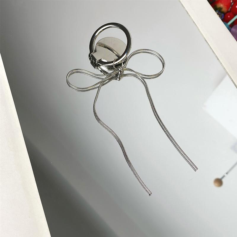 Держатель для кольца в виде змеиной кости, подставка с пряжкой в виде банта, цепочка для мобильного телефона, вращающаяся на 360 градусов, универсальный настольный кронштейн, декор