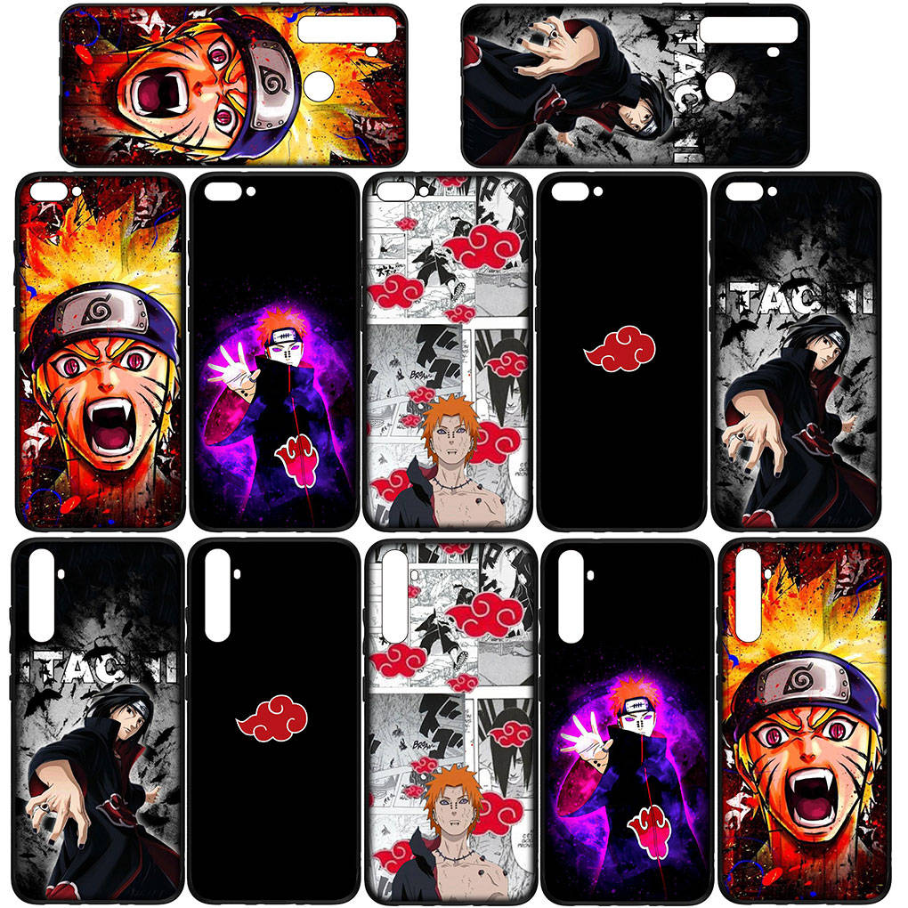 Чехол для Samsung Galaxy S25 S24 S23 iPhone 16 15 Xiaomi Redmi Note 14 13 12 16E 8 X 11 Pro Max XR OPPO Moto Huawei Akatsuki Pain Itachi Uchiha Naruto