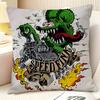 Modification culture choppers RRat Fink  Natural Linen Organic Fabric DoubleSided Printing Sofa Home Decor Gift Pillow Case