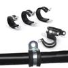 Metal Rubber Lined Clips Useful Pipe Mounting Fix Bracket Hardware Electrical Fittings